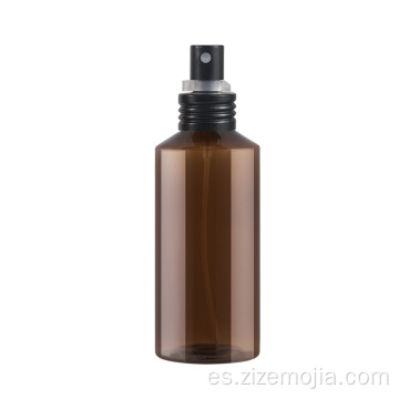 Botella de spray de plástico para el cuidado de la piel con hombro inclinado verde de 50 ml